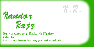 nandor rajz business card